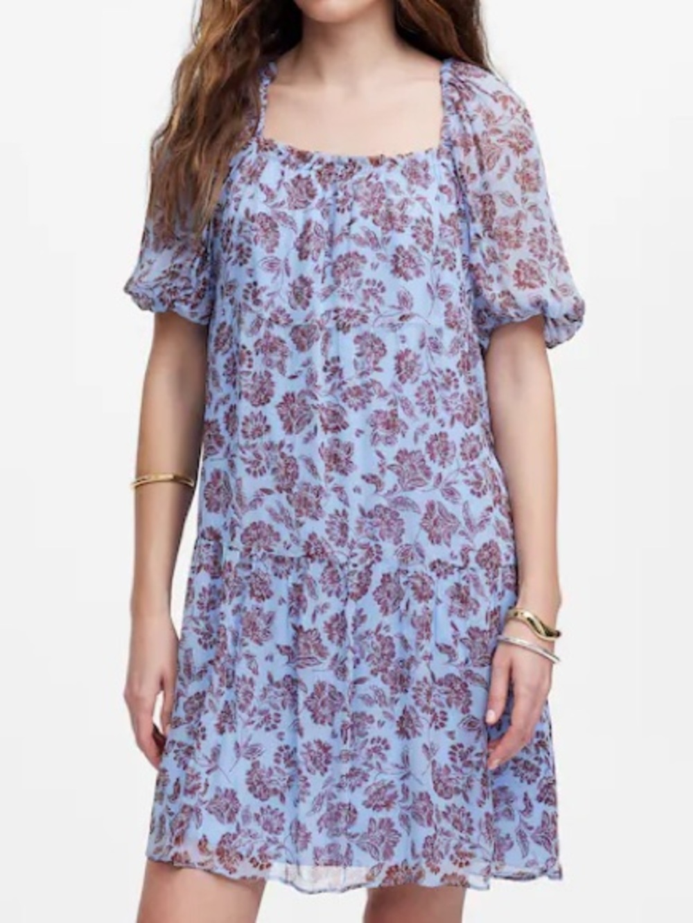 Madewell Puff-Sleeve Mini Dress in Floral - Picture 2 of 13